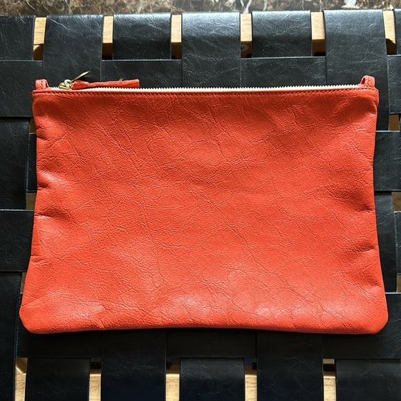 Clare V Leather Flat Clutch with Tab - Picture 2 of 4